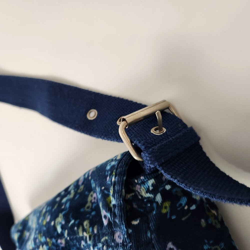 Levis Bag Womens Blue Micro Floral Corduroy Vintage Shoulder Y2K Jean Pockets - Picture 4 of 16